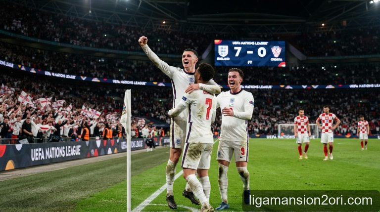 UEFA Nations League: Anh hủy diệt Croatia 7-0, khẳng định vị thế ứng viên vô địch